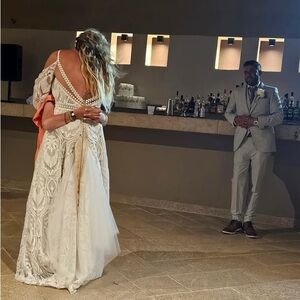My beautiful bohemian wedding dress